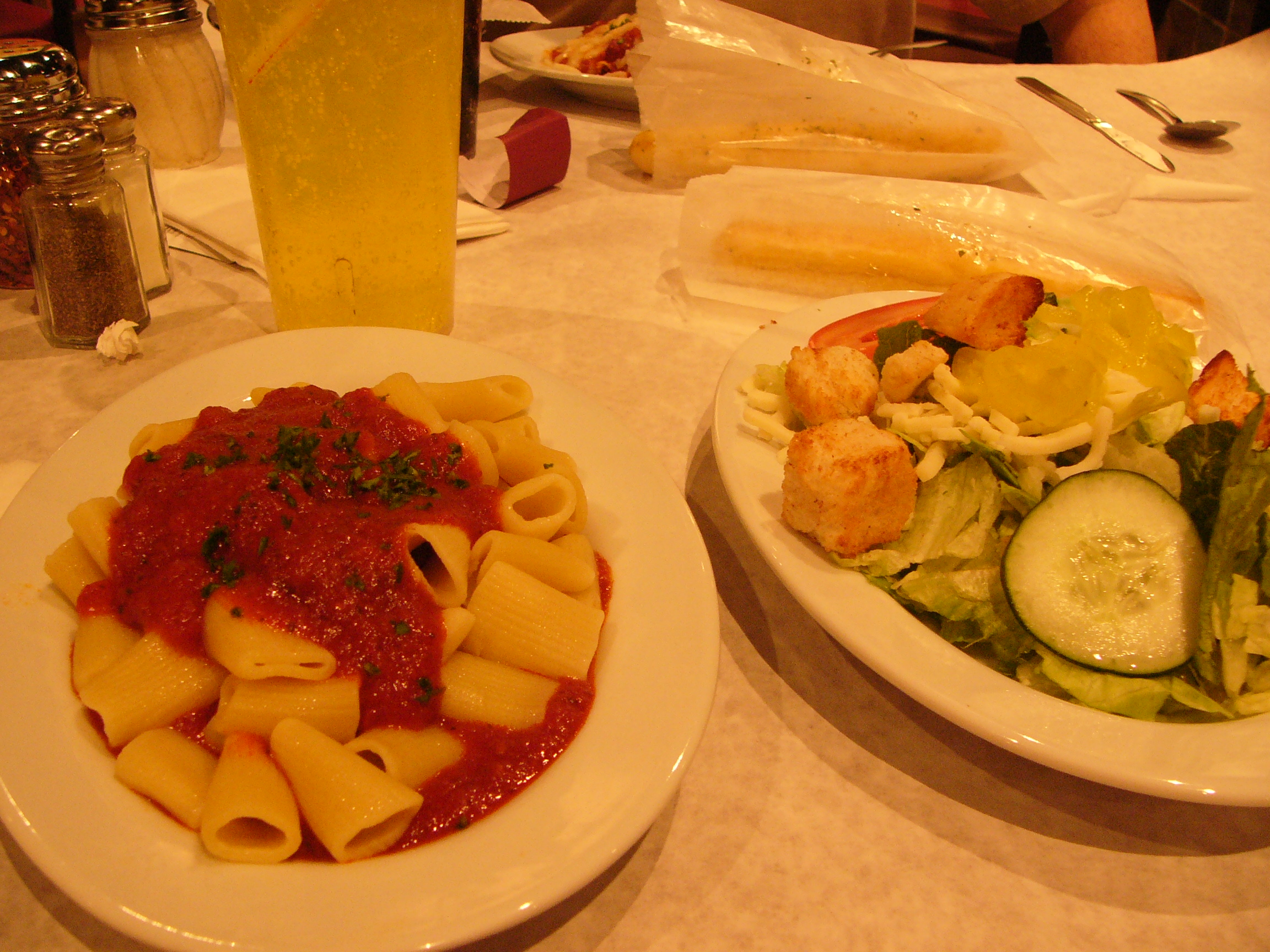 Carfagna's Kitchen's Pasta and Salad.